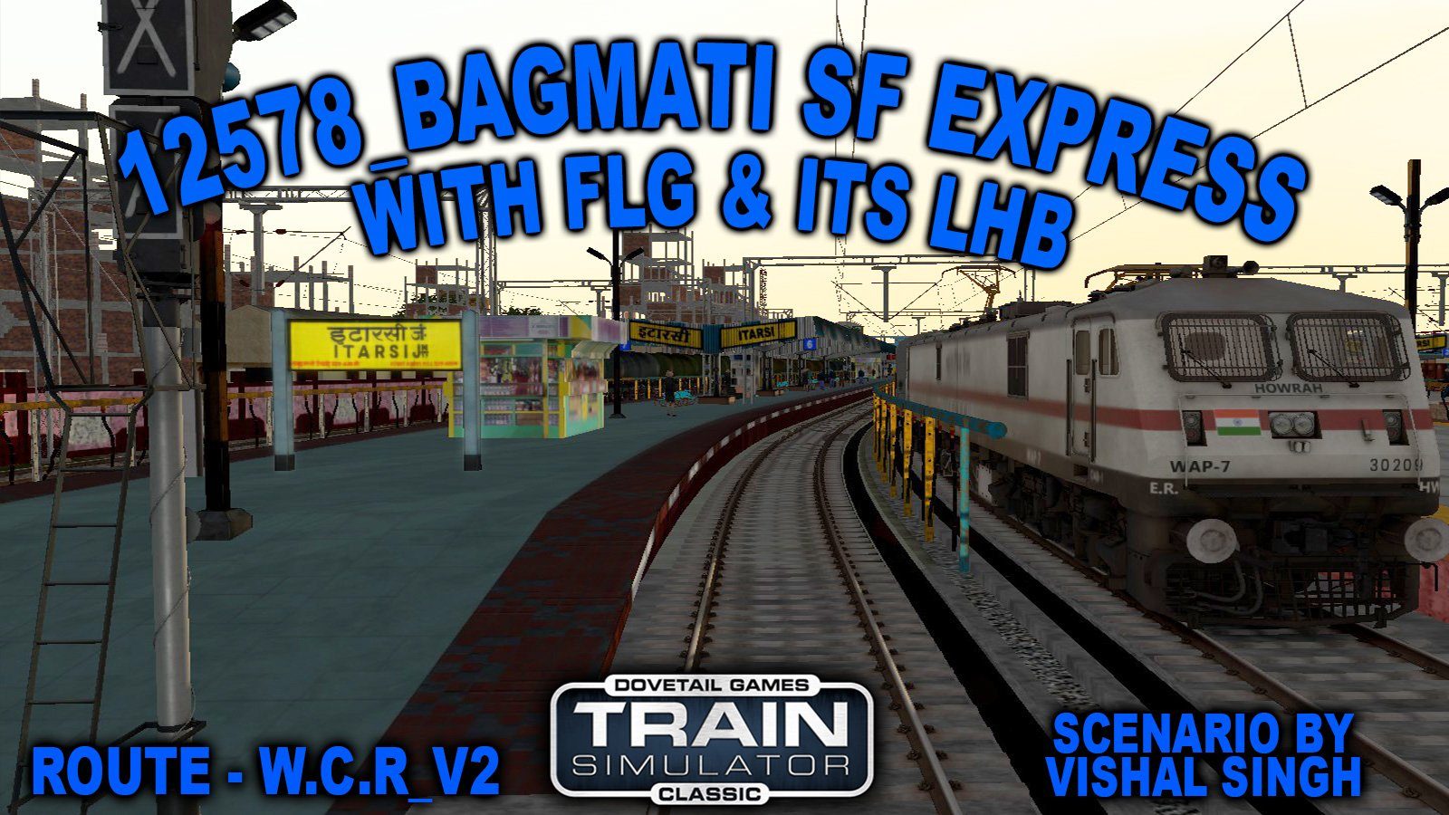 12578 BAGMATI SF EXPRESS FLG & ITS LHB COACH